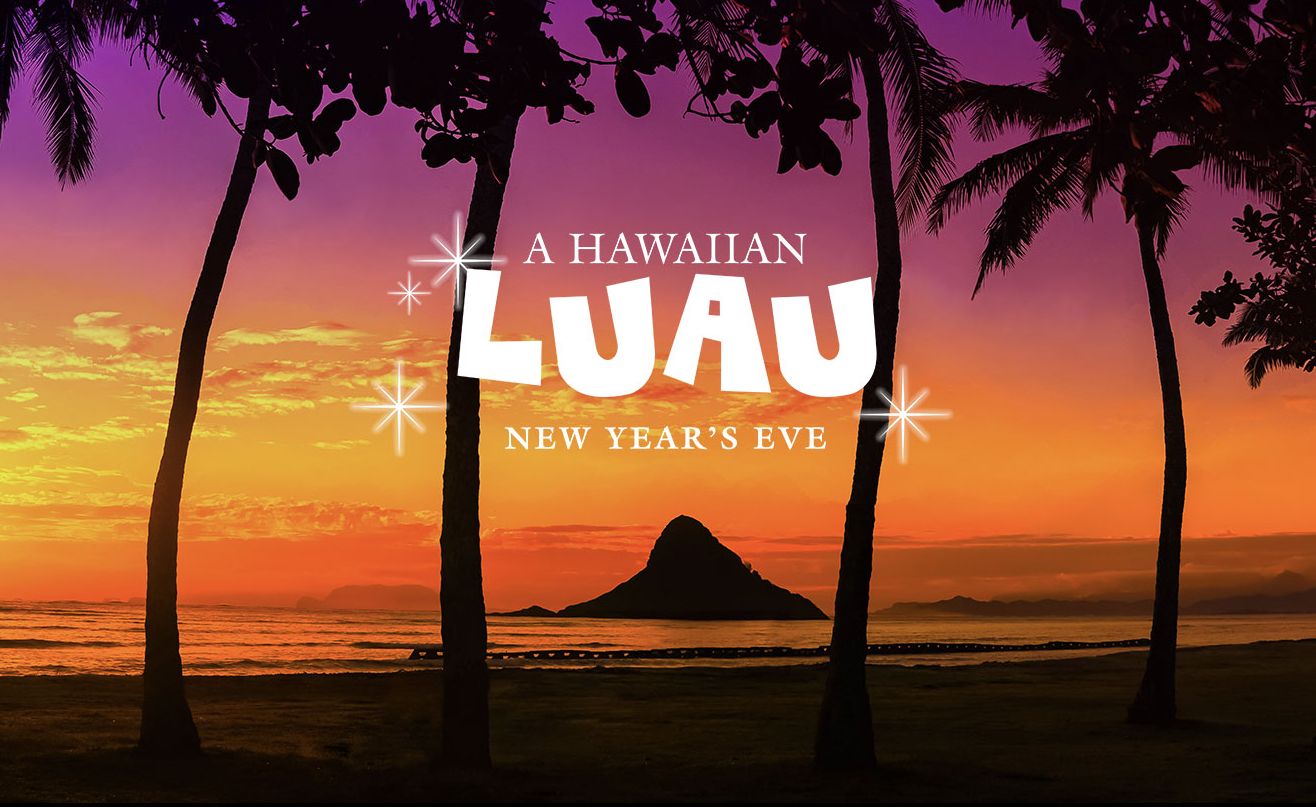 A Hawaiian sunset - A Hawaiian Luau New Years Eve